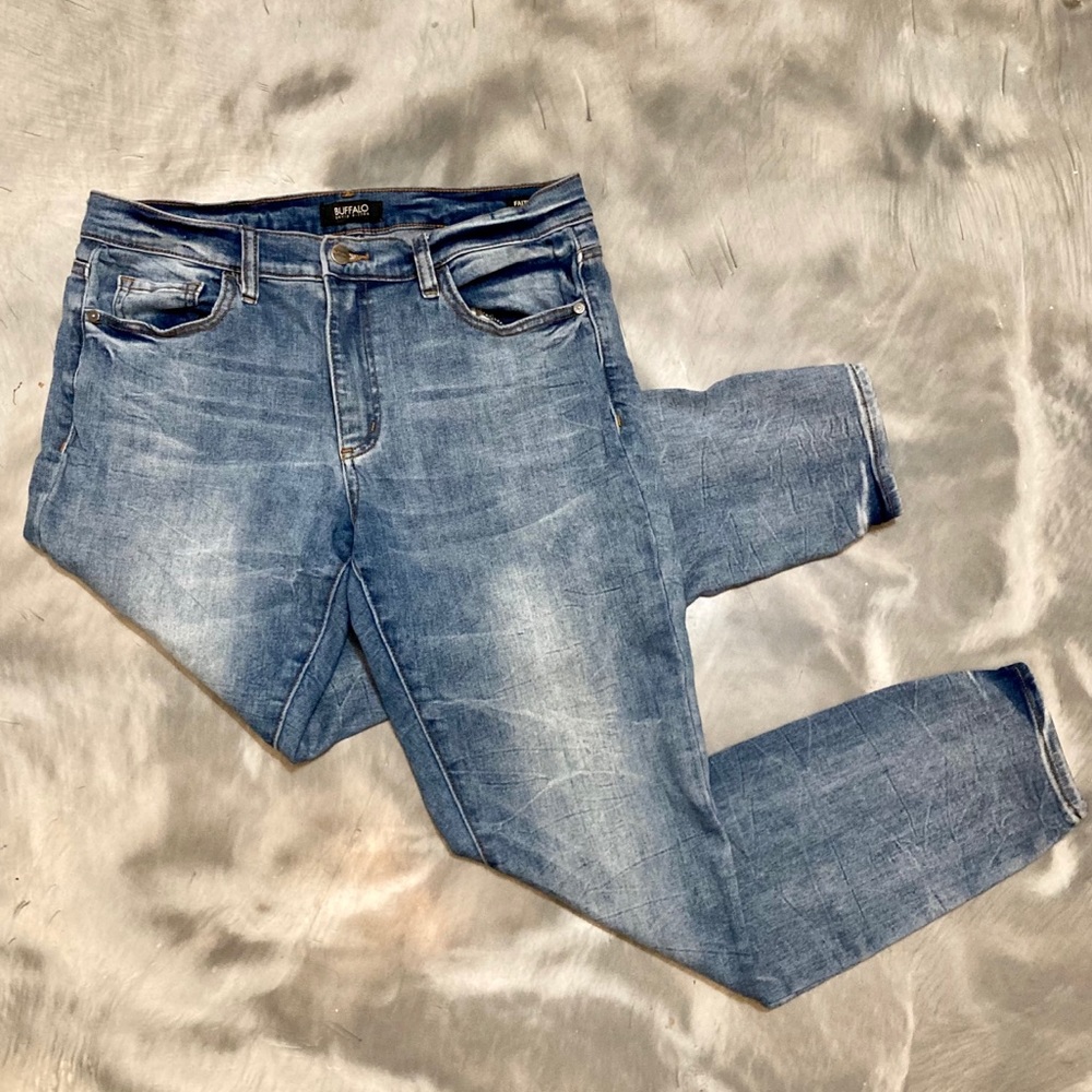 Buffalo David Bitton Distressed Wash Skinny Jeans